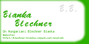 bianka blechner business card